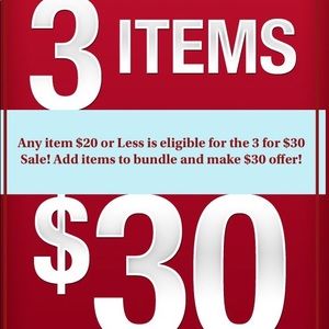 🔥SALE🔥 3 items for $30***